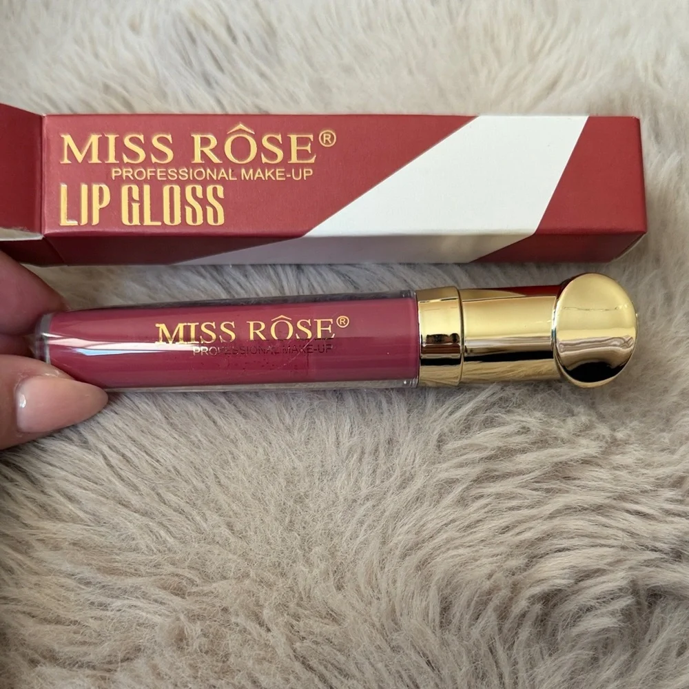 NWT Miss Rose Lip Gloss - Radiant Pink